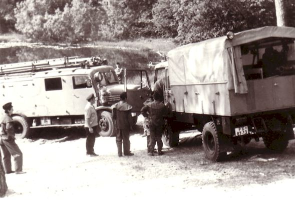 Übung der Kameraden der FF Bornim am Teufelssee